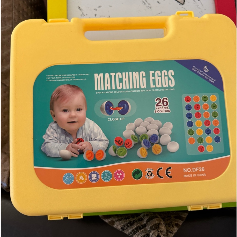 Coogam Letters Matching Eggs 26PCS ABC Alphabet Color Sorter Puzzle